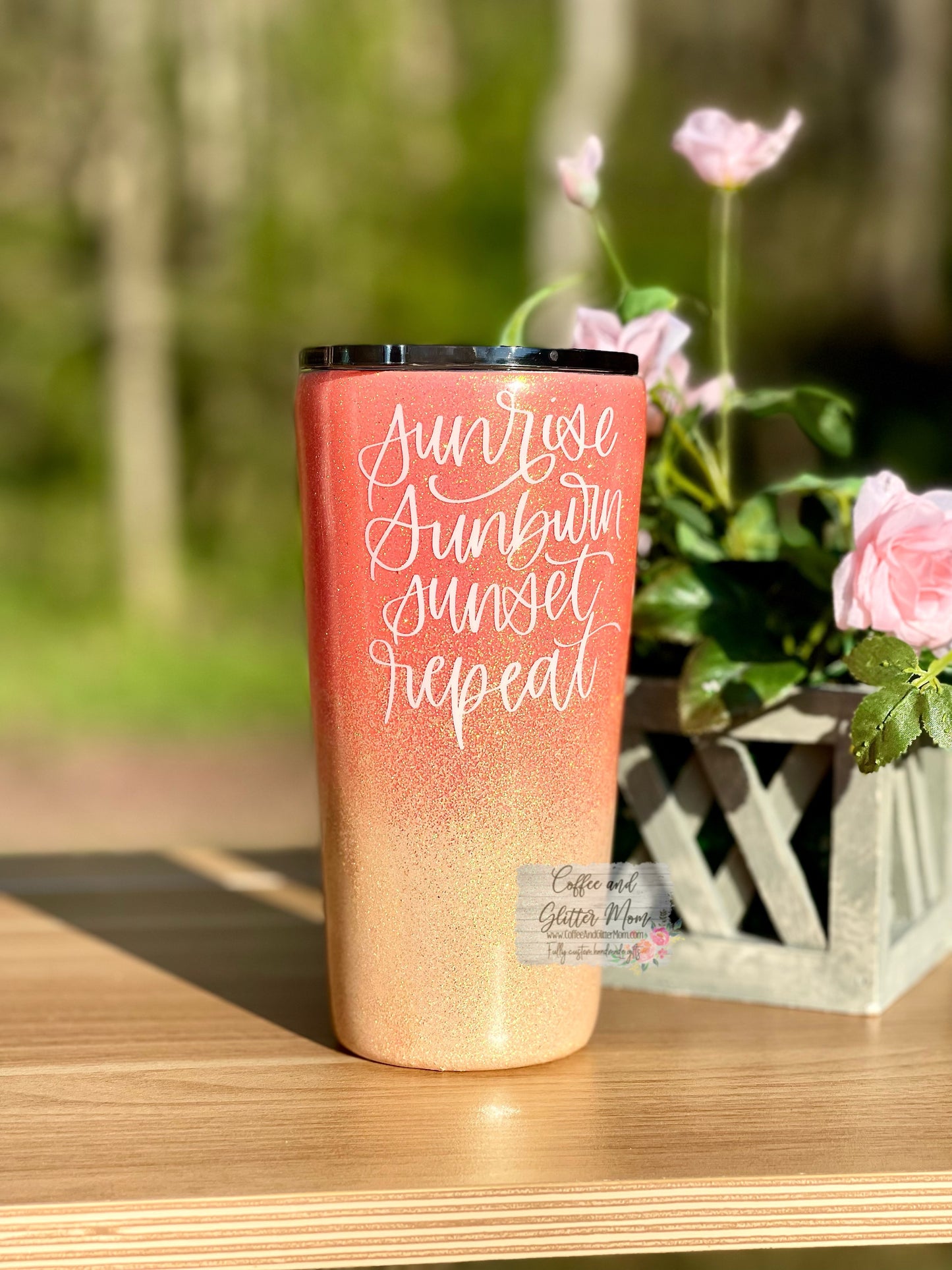 Sunrise Sunburn Sunset Repeat 16oz Slim Pint