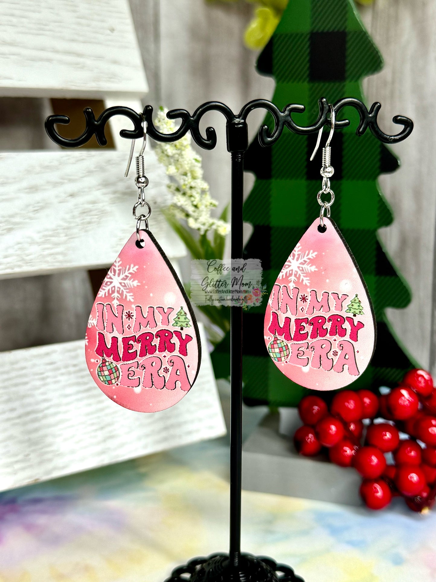 Swift's Eras Christmas Earrings