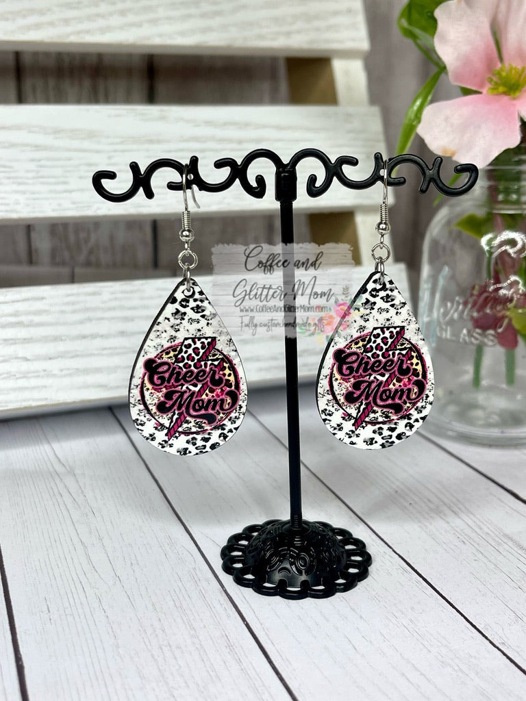 Cheer Mom Rocker Earrings RTS