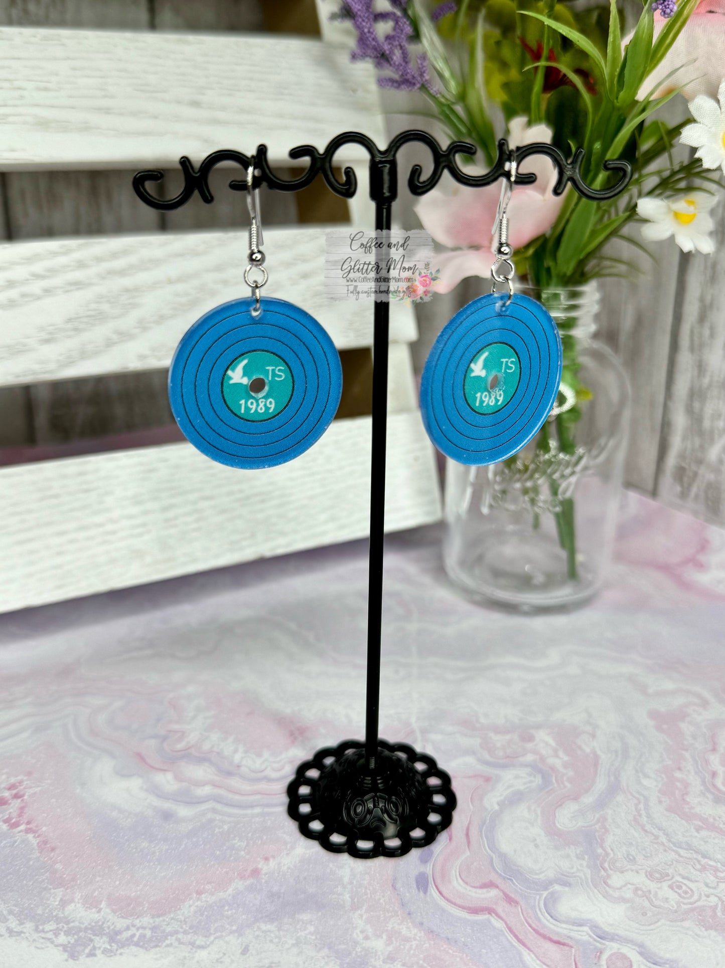 TS 1989 Vinyl Acrylic Earrings