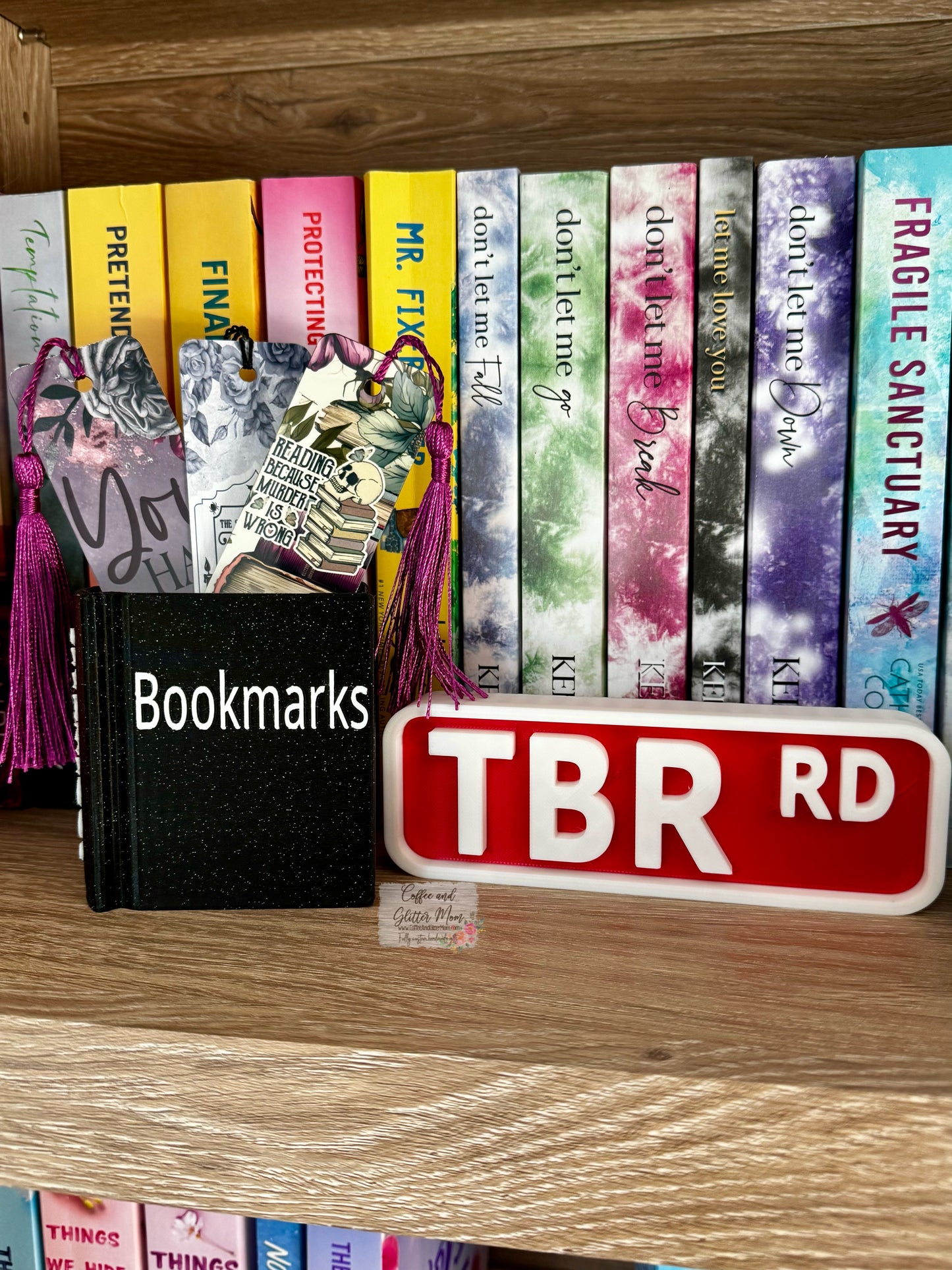 Black Glitter Bookmark Holder