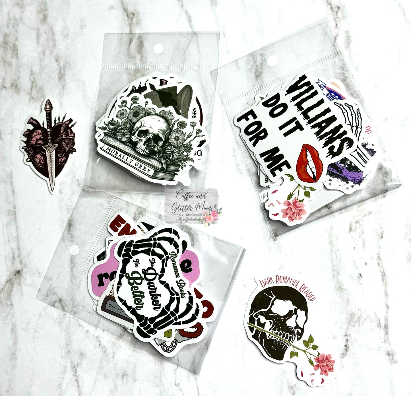 Dark Romance Bookish Sticker Packs