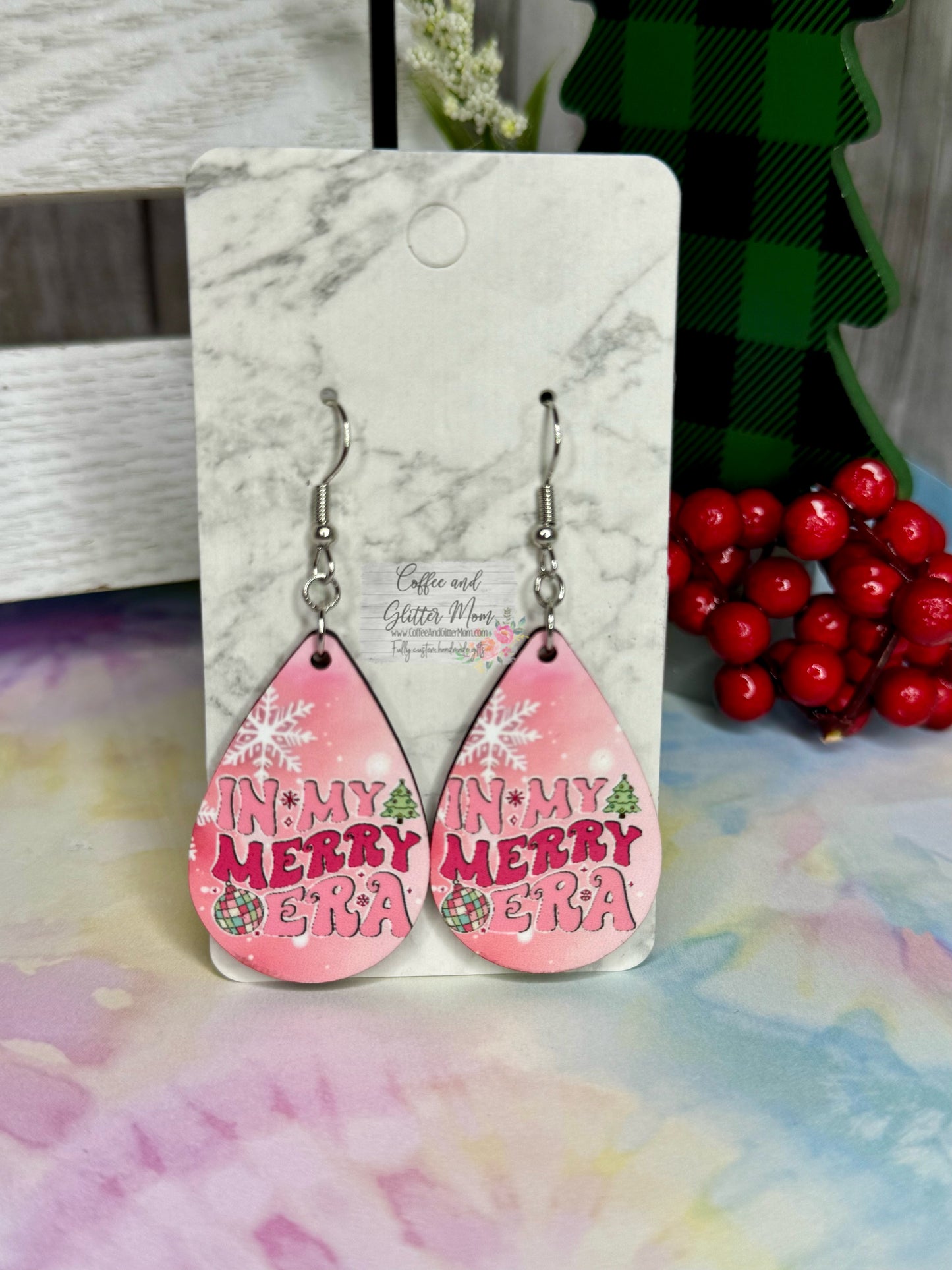 Swift's Eras Christmas Earrings