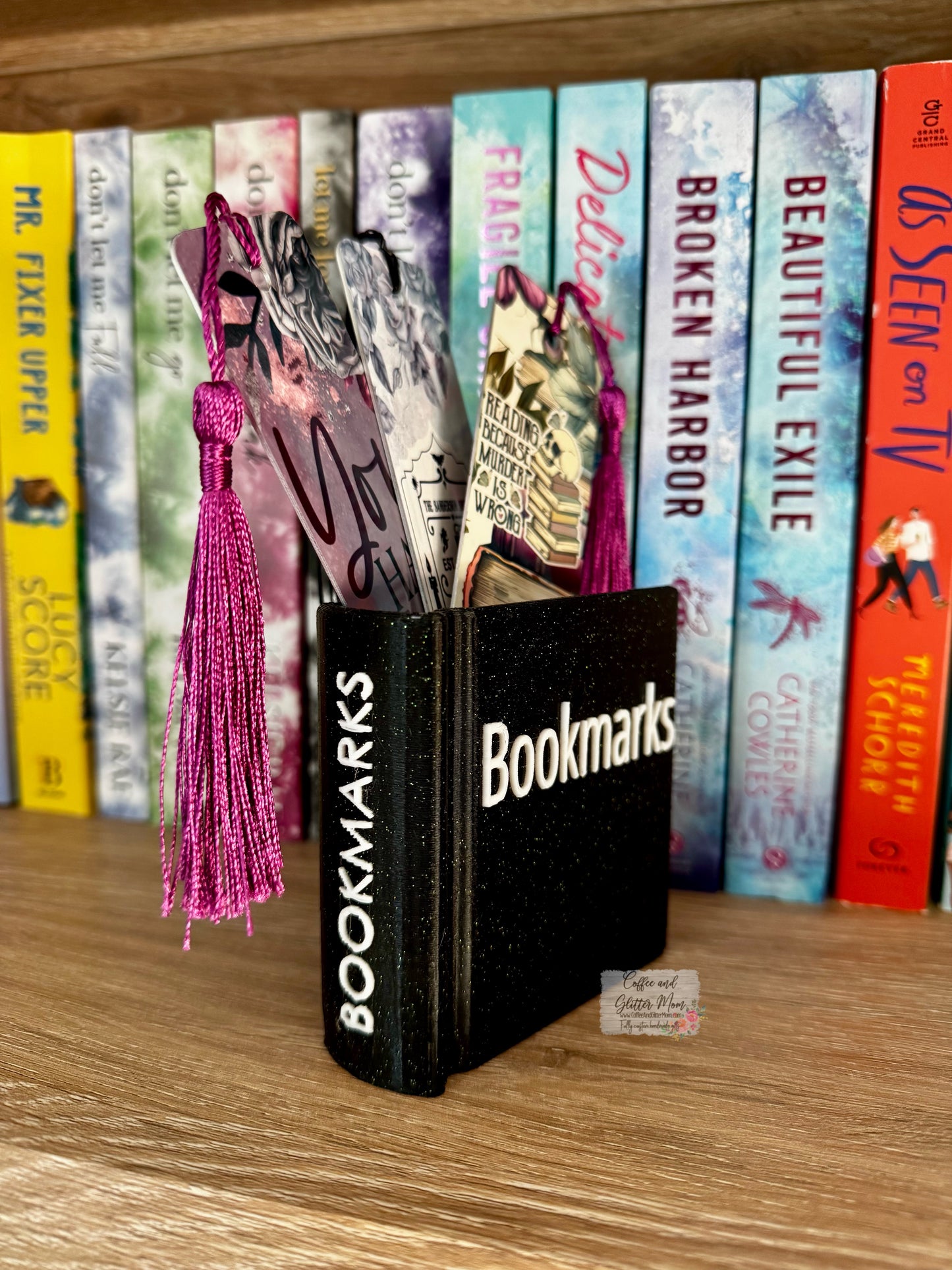 Black Glitter Bookmark Holder