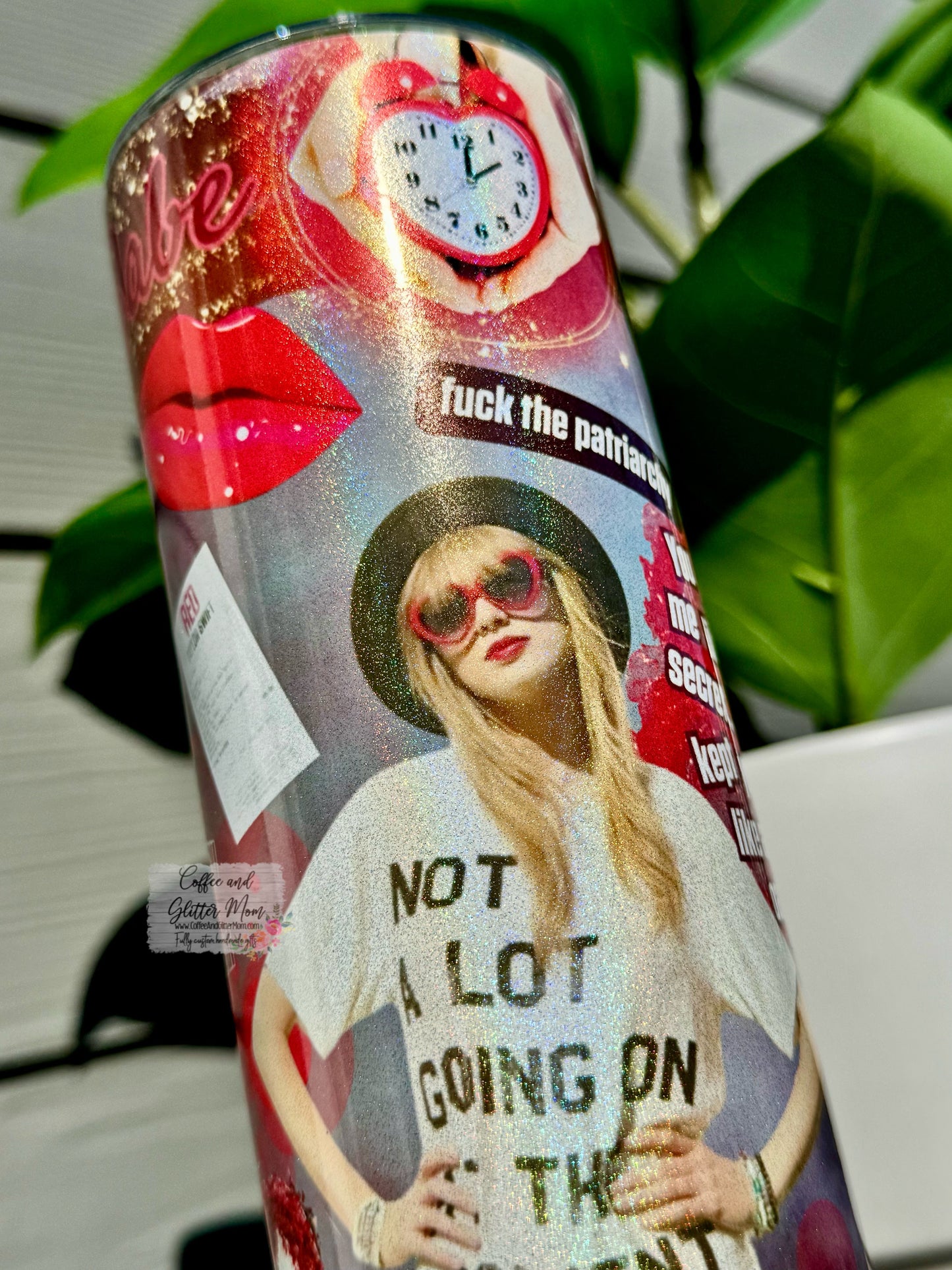 RTS Taylor's Music Eras 20oz Holographic Skinny Tumbler