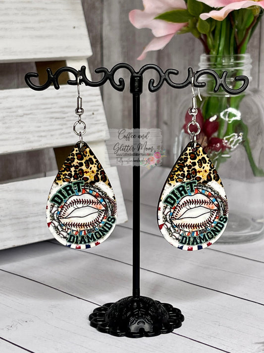 Dirt & Diamonds Teardrop Earrings RTS