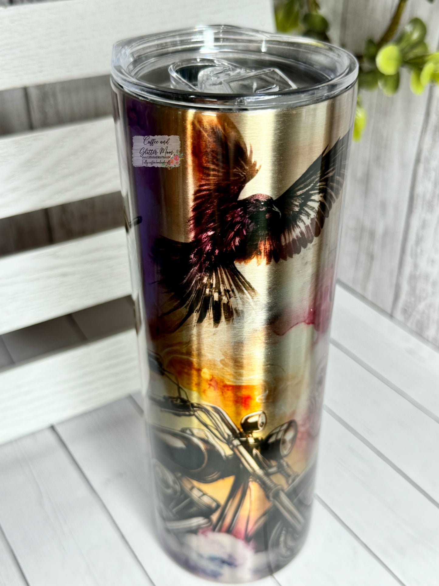 Metallic Badass 20oz Skinny Tumbler