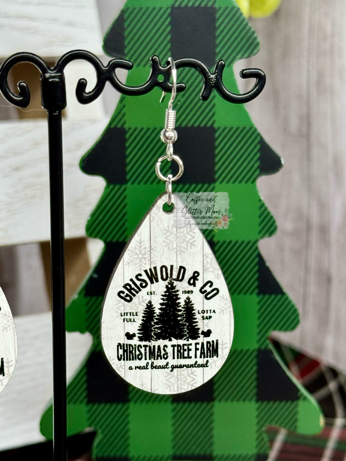 Griswold Trees Christmas Earrings