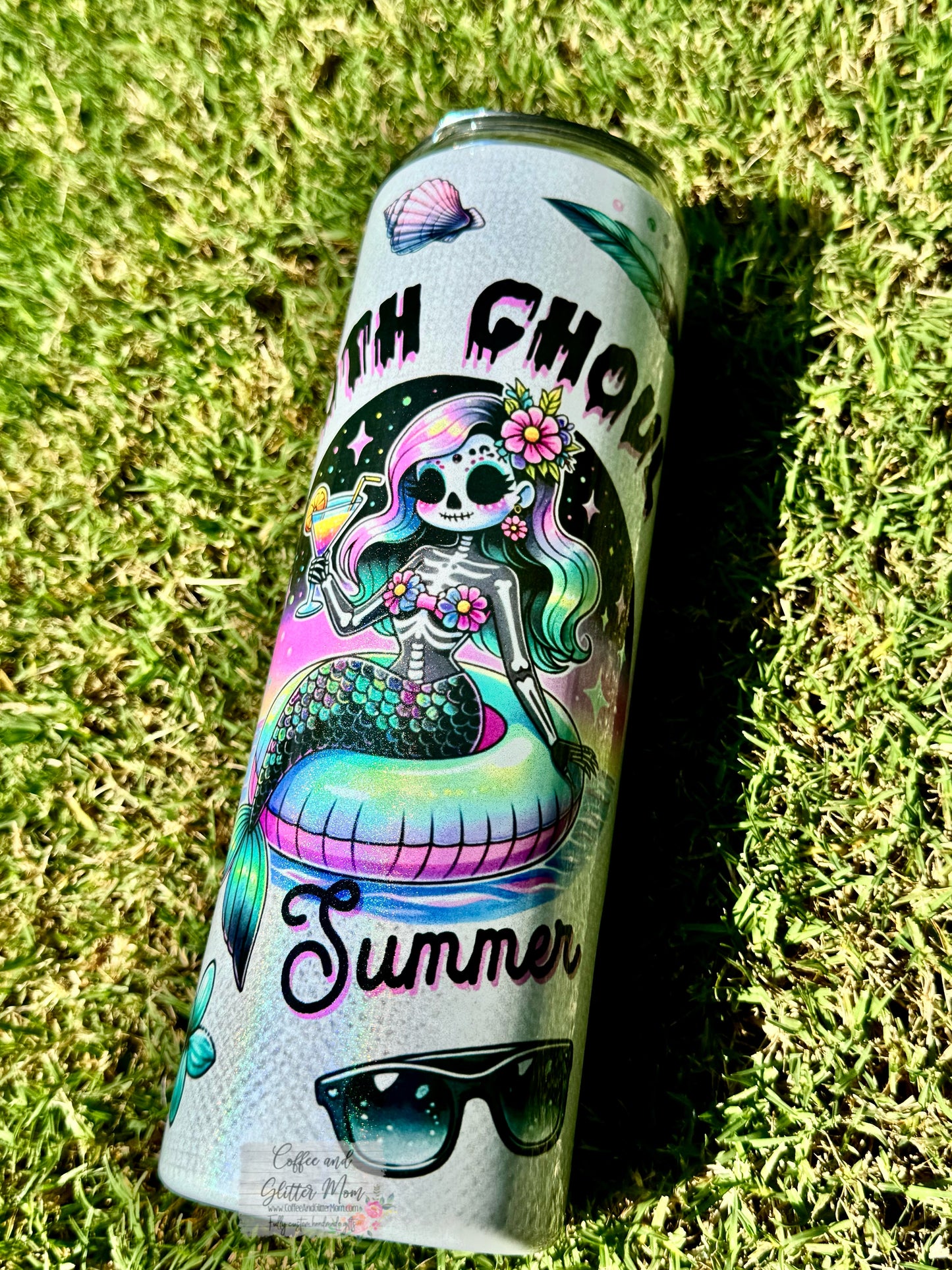 Goth Girl Summer 20oz Holographic Tumbler RTS