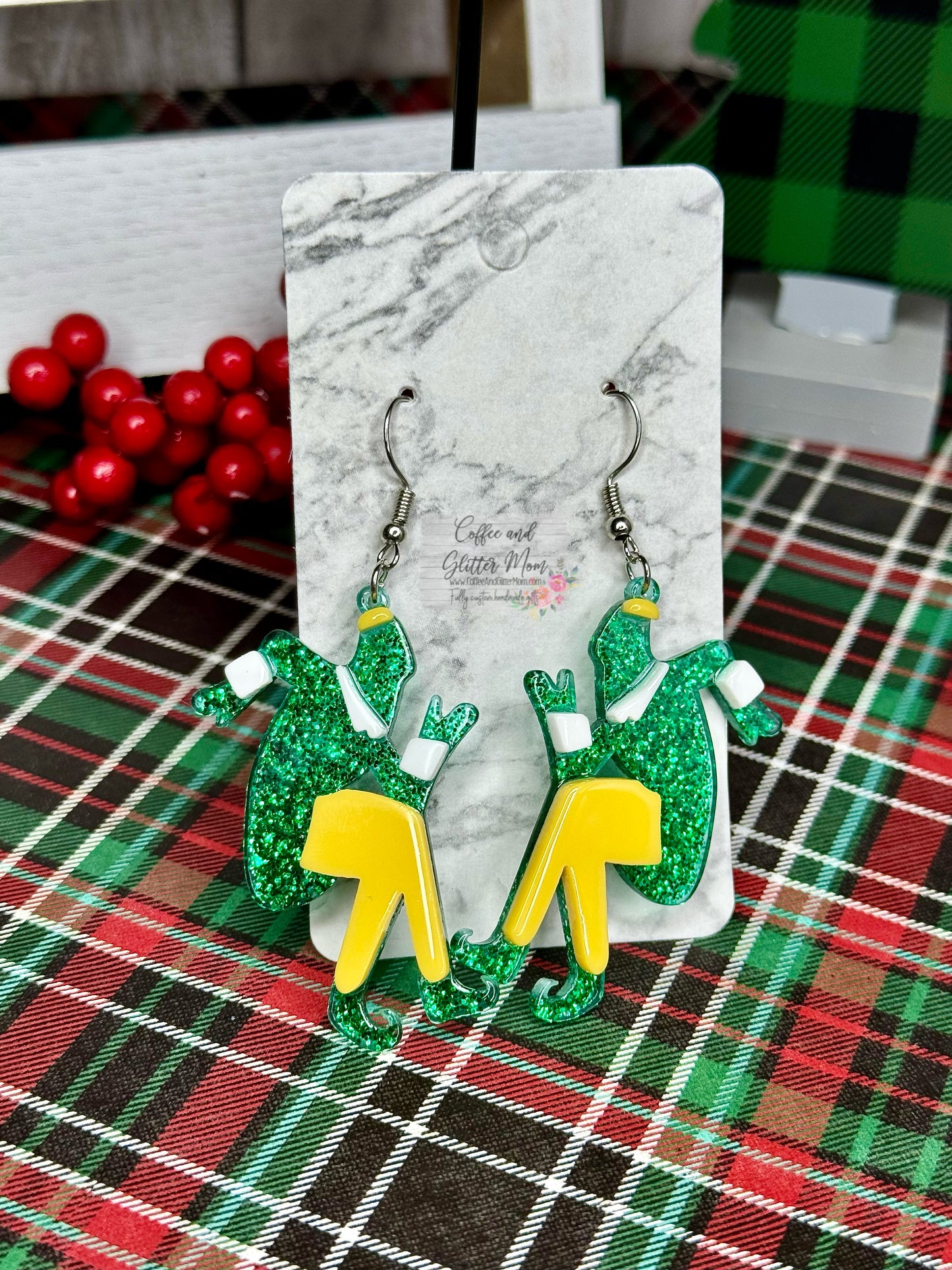 Sneaking Grinch Earrings