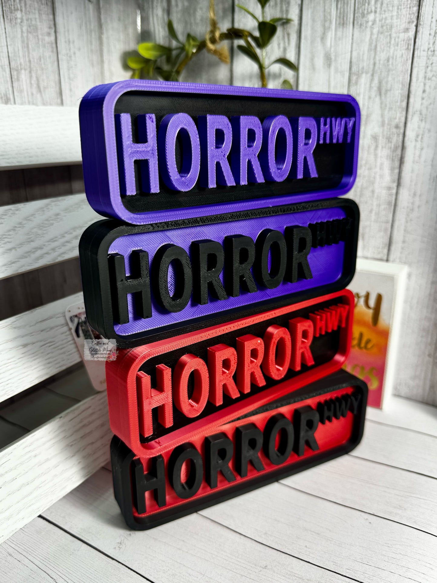 Horror HWY Bookshelf Display