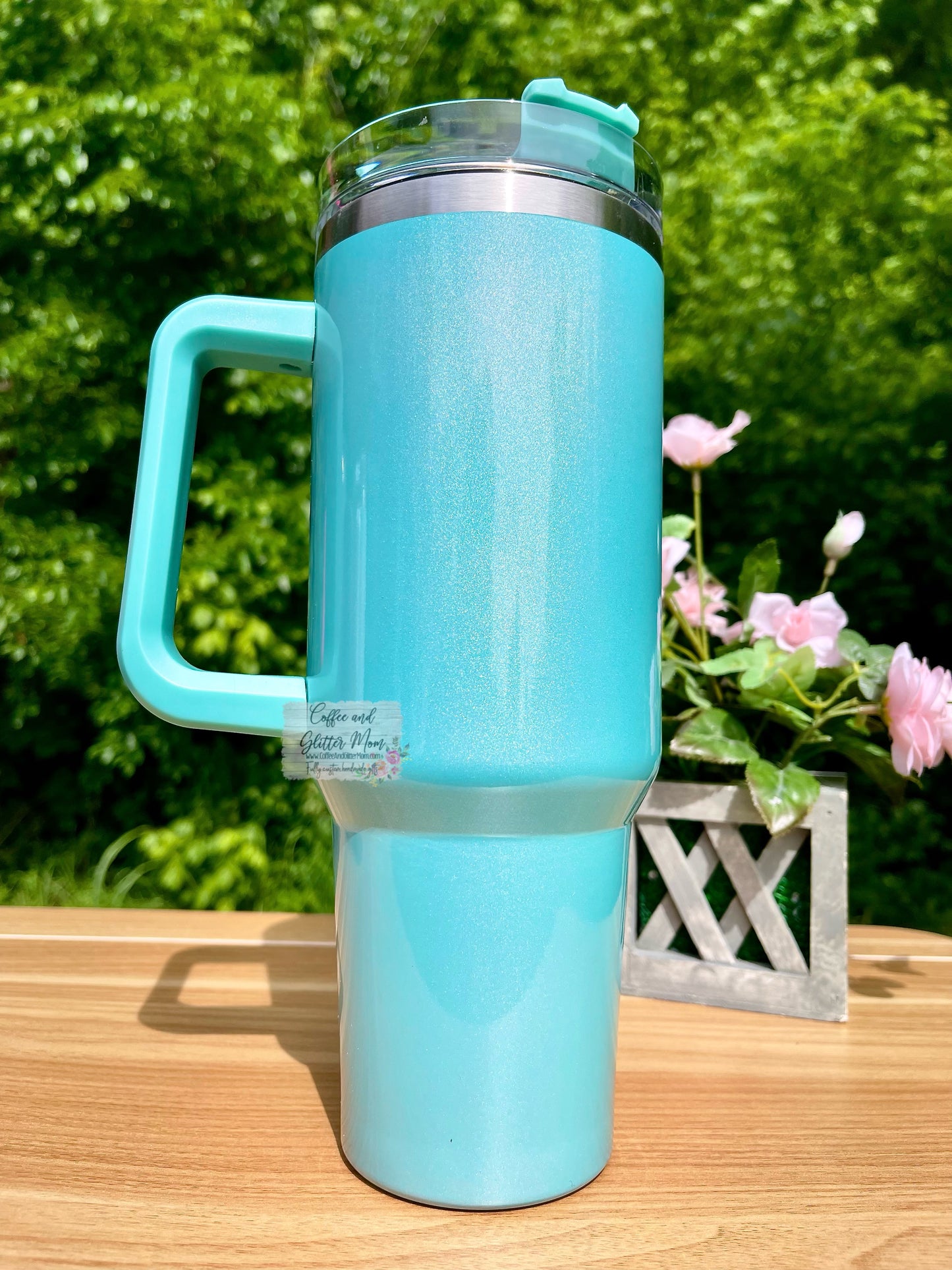 Mama Purple 40oz Stan Dupe Holographic Travel Tumbler