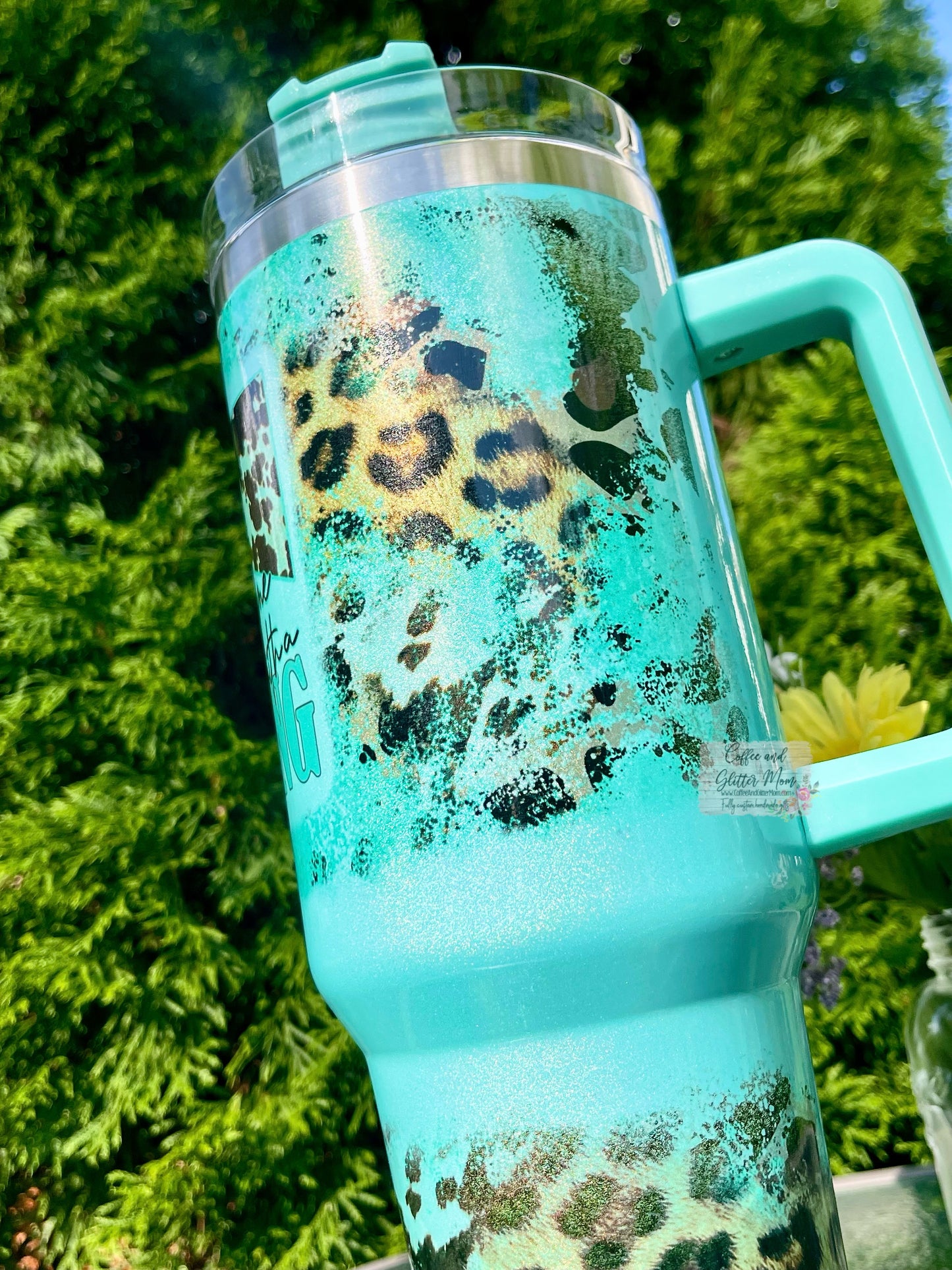 Should've Come With A Warning 40oz Stan Dupe Holographic Travel Tumbler
