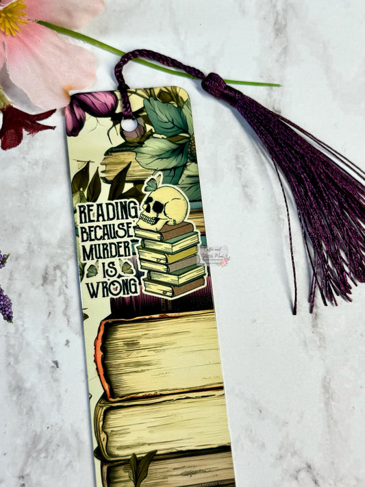 Reading: Because Murder is Wrong Bookmark