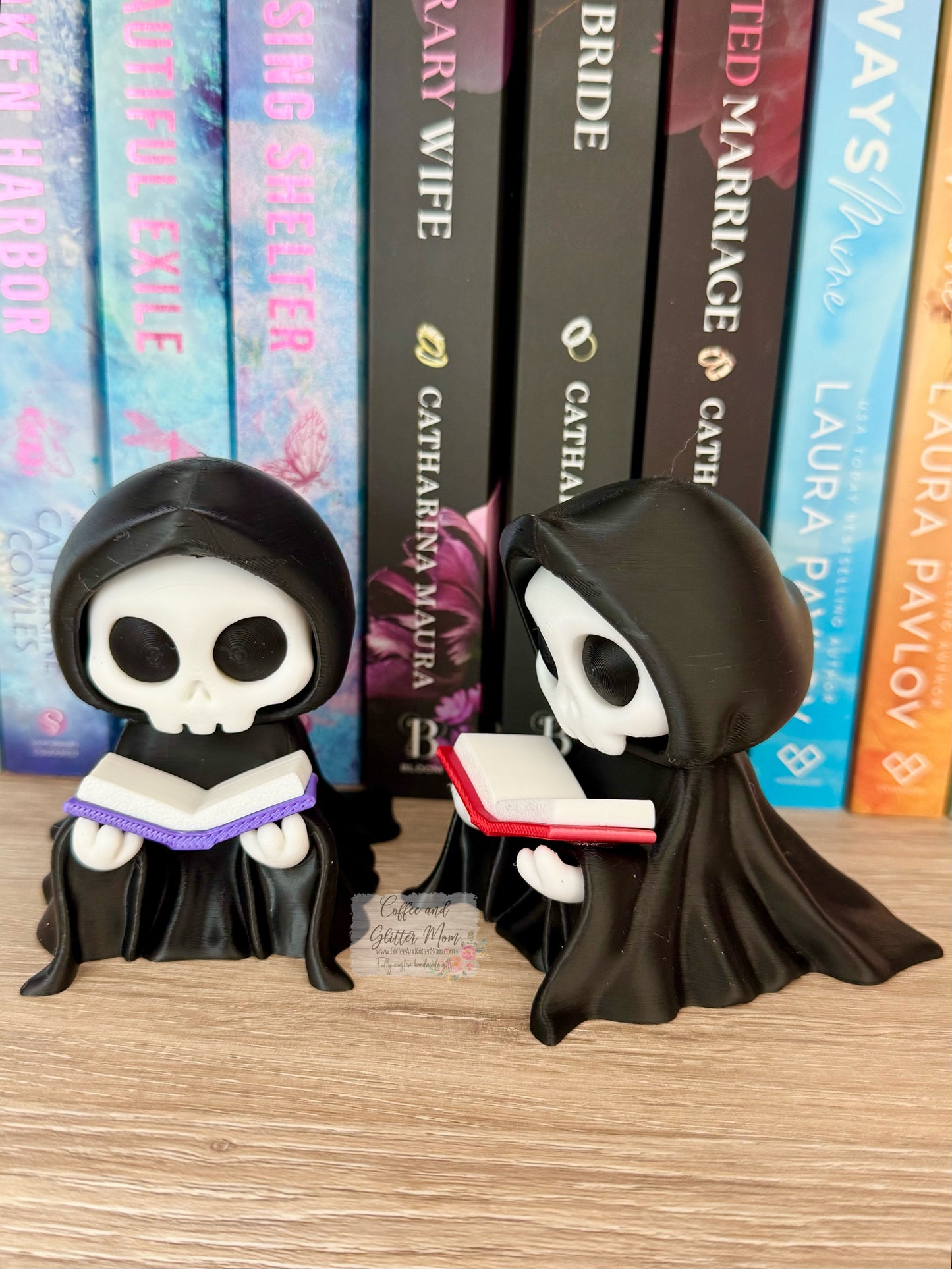 Reading Grim Bookshelf Decor In Stock