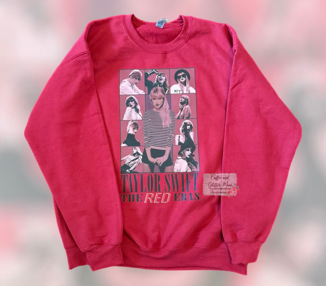 Taylor's Red Era Adult Large Sweatshirt