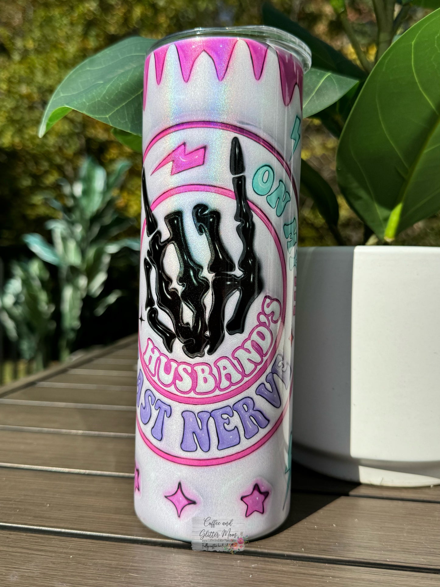 On My Husband's Last Nerve 20oz Tumbler RTS