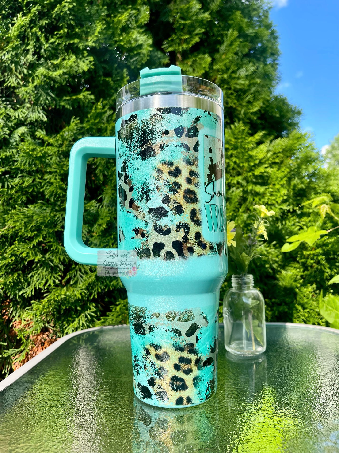 Should've Come With A Warning 40oz Stan Dupe Holographic Travel Tumbler
