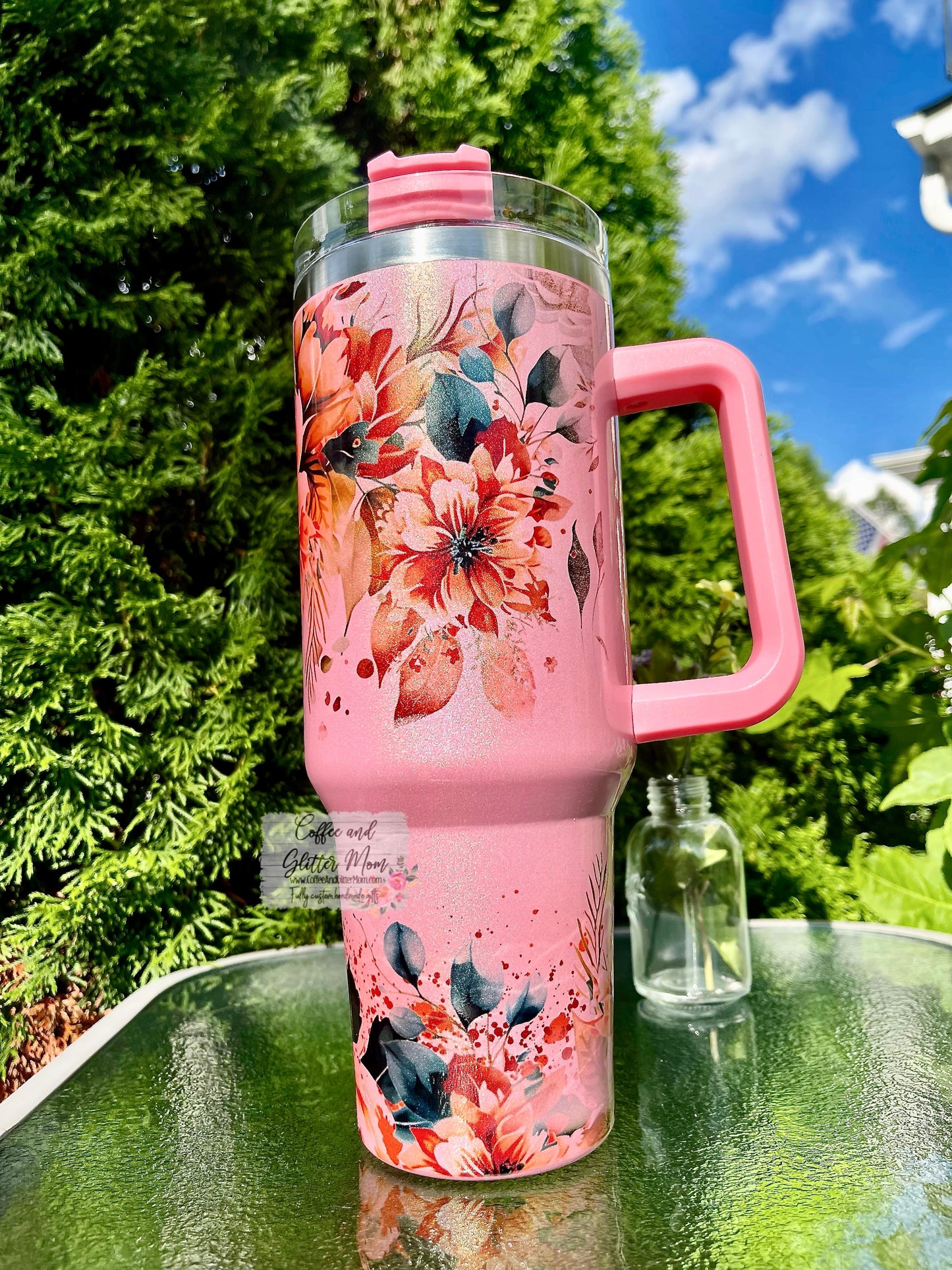 Last Night 40oz Stan Dupe Holographic Travel Tumbler