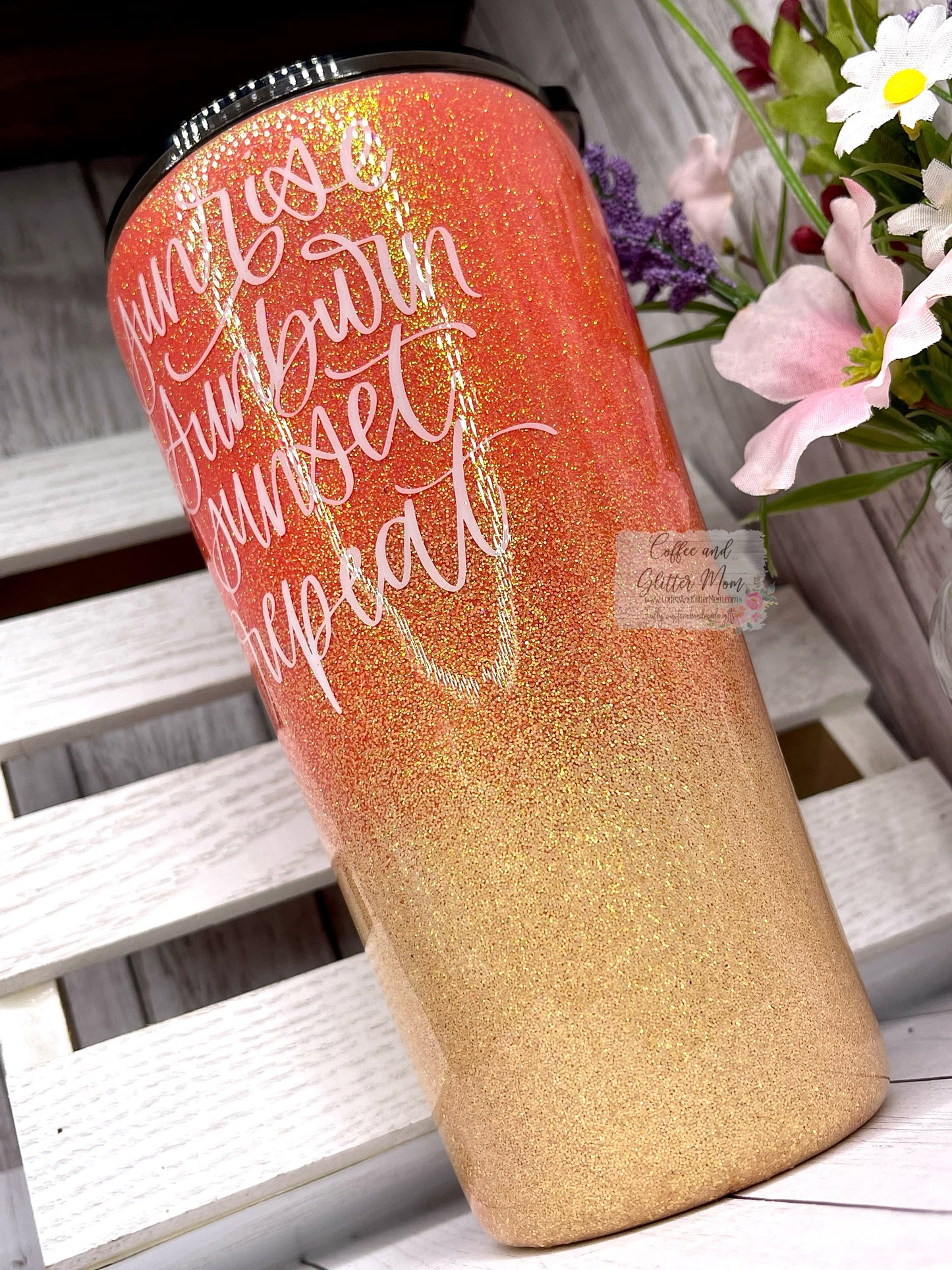 Sunrise Sunburn Sunset Repeat 16oz Slim Pint
