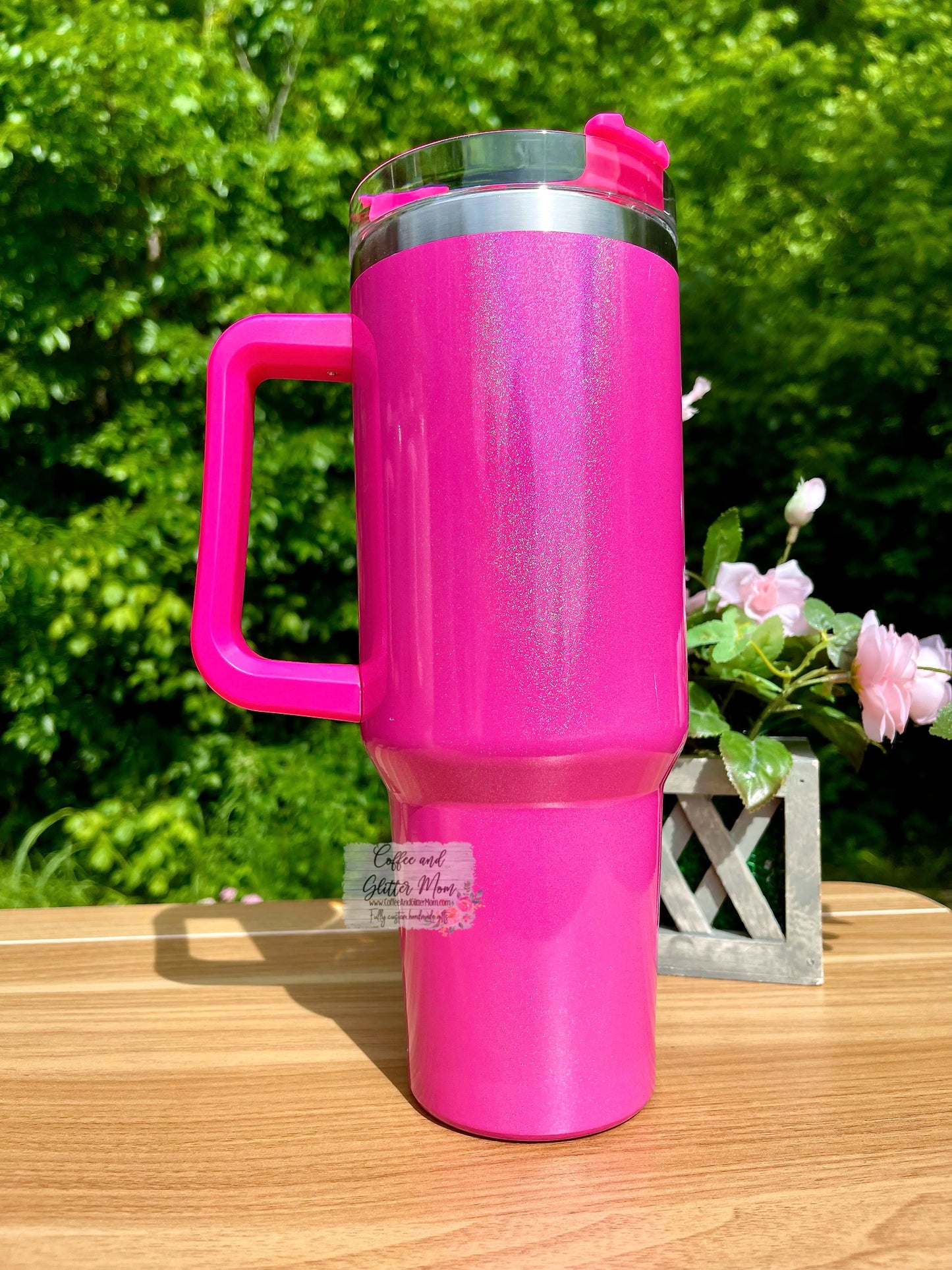 Mama Purple 40oz Stan Dupe Holographic Travel Tumbler