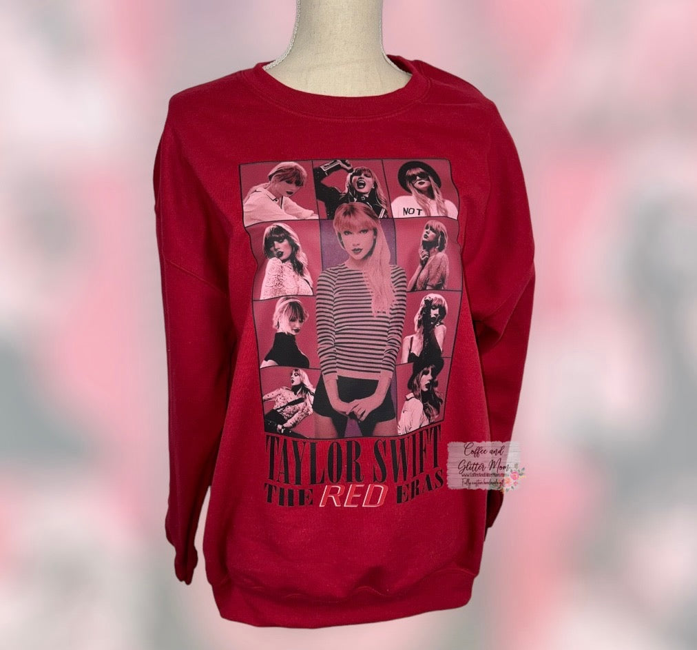 Taylor's Red Era Adult Large Sweatshirt
