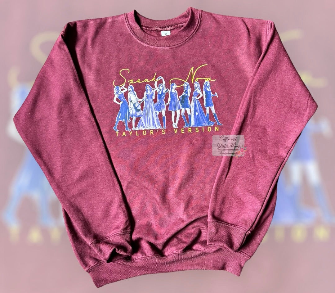 Speak Now Taylor's Version Youth Large Sweatshirt