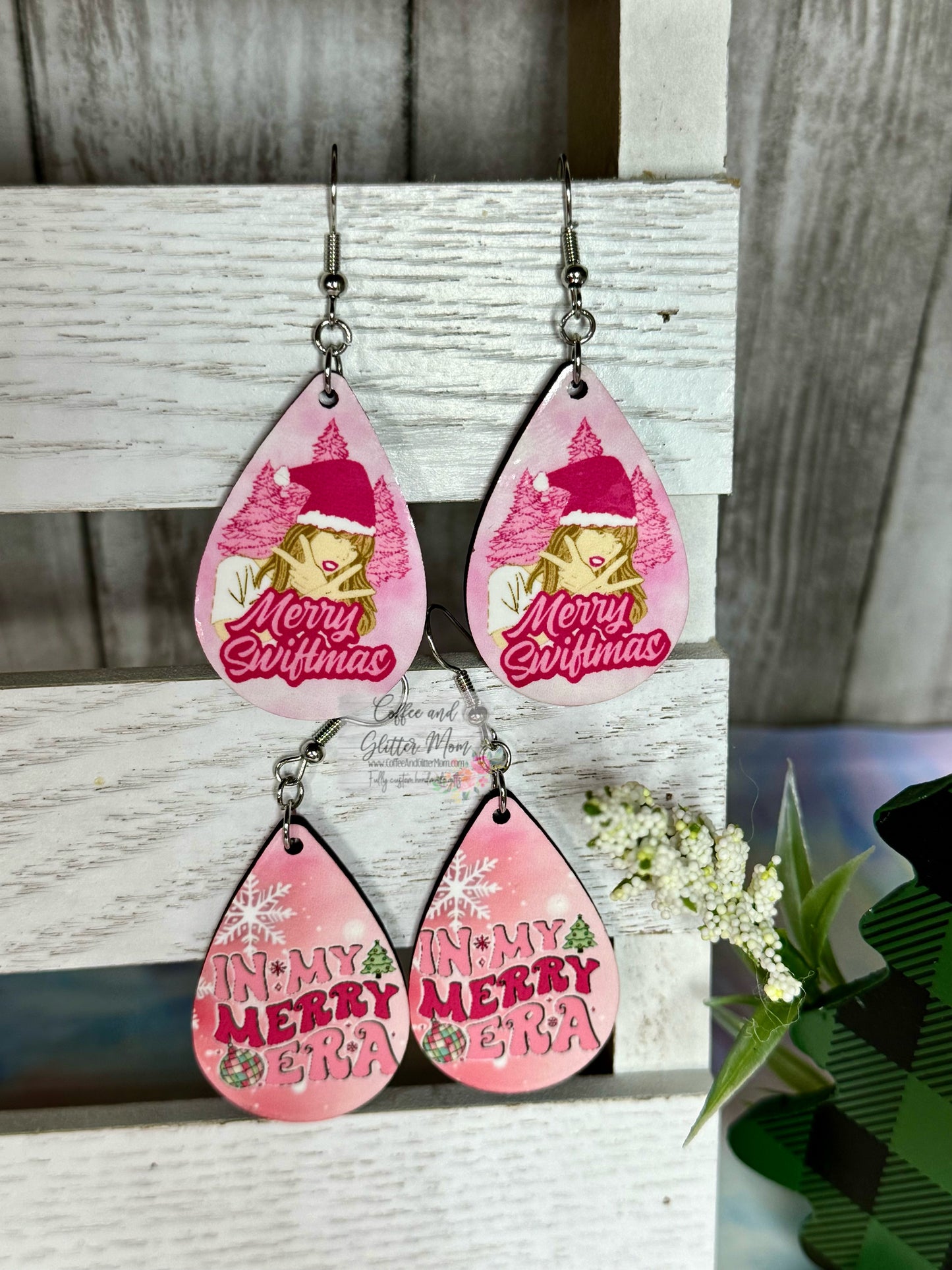 Swift's Eras Christmas Earrings
