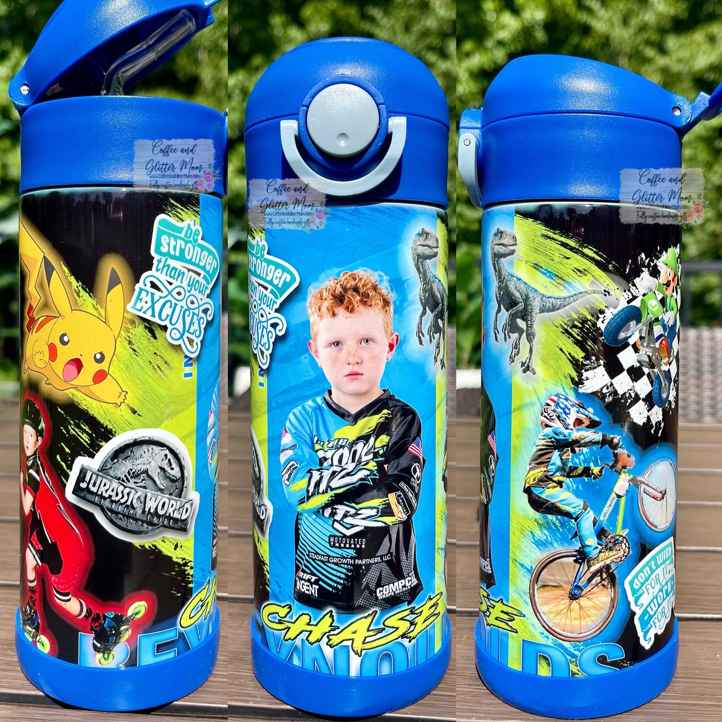Custom Kids Flip-Lid 12oz Water Bottle
