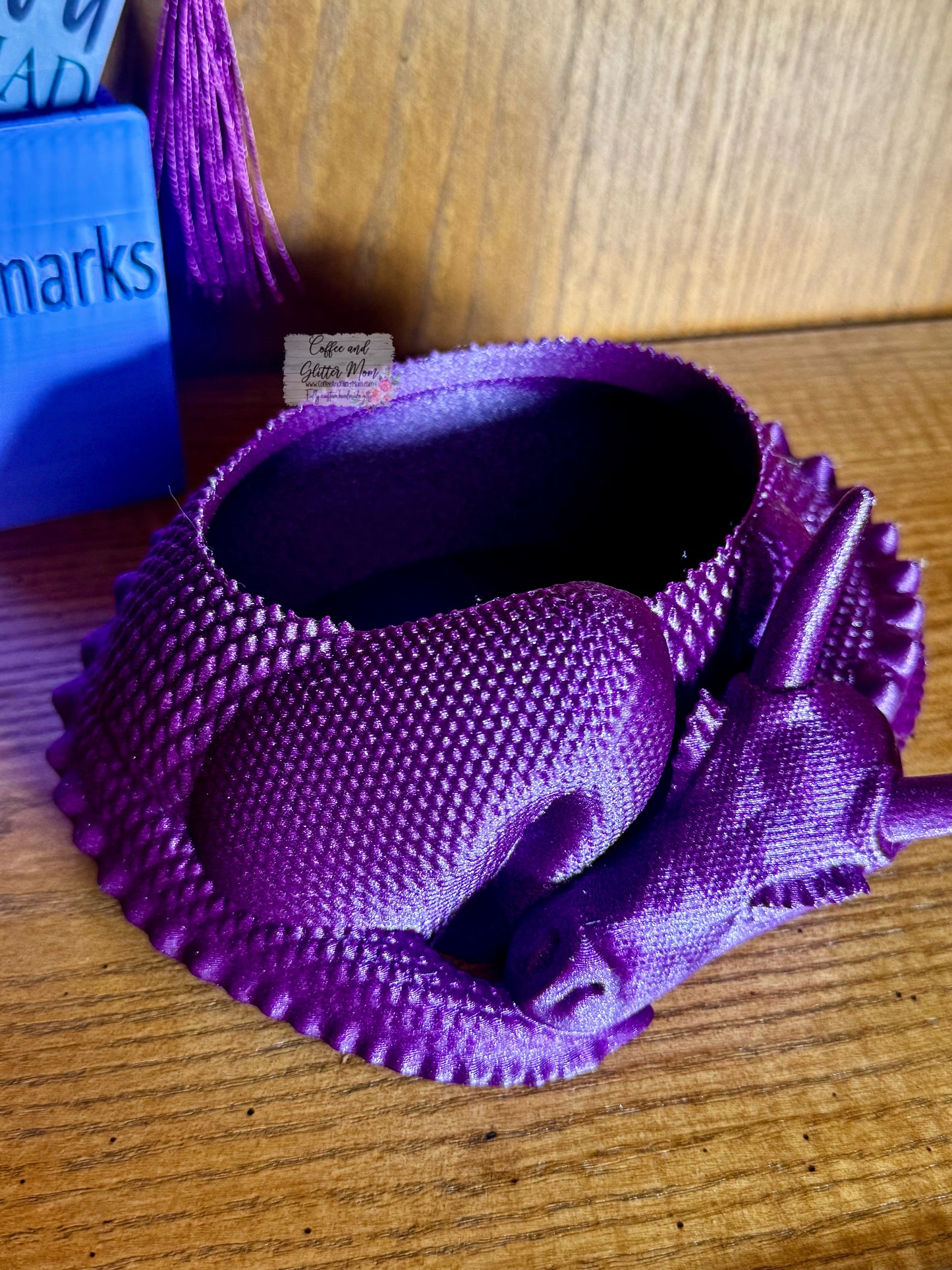 Purple Stone Dragon Bowl/Planter