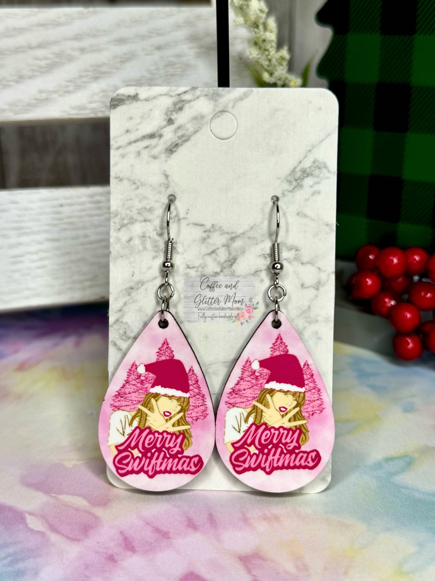 Swift's Eras Christmas Earrings