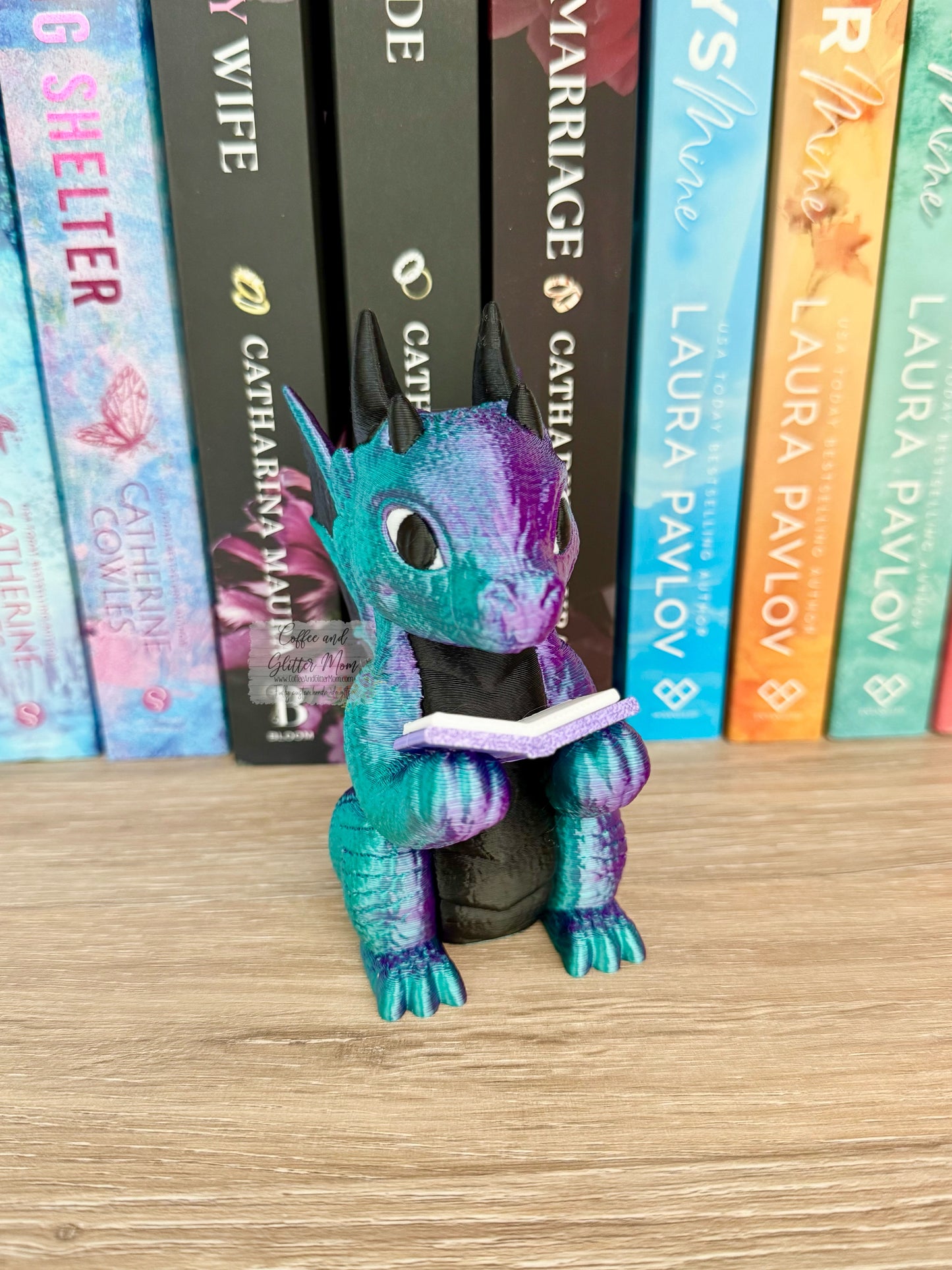 Reading Dragon Bookshelf Decor In Stock