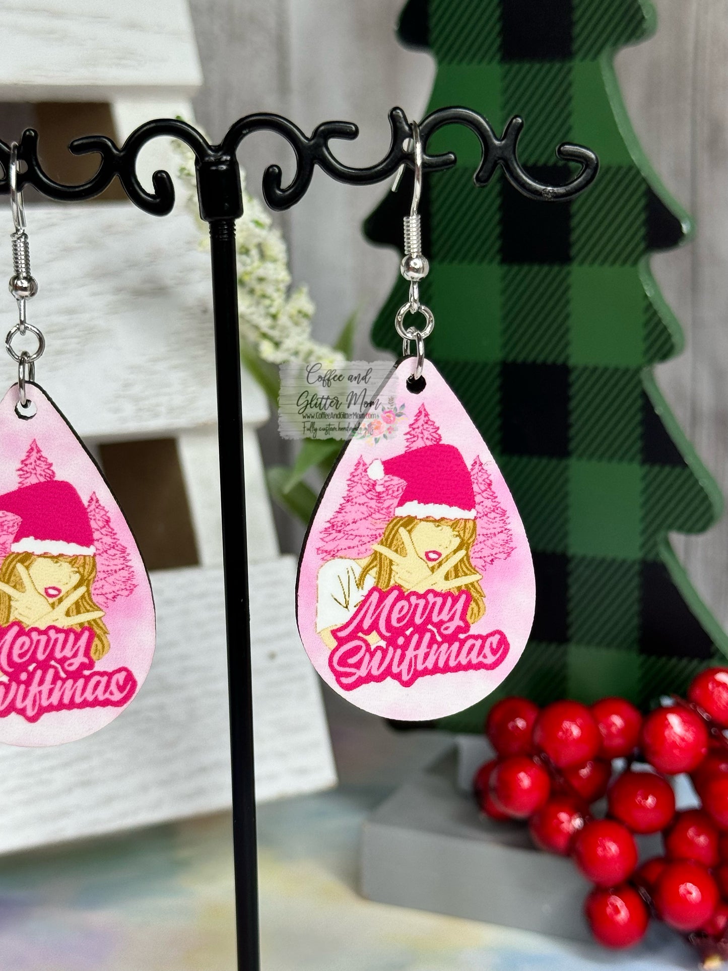 Swift's Eras Christmas Earrings
