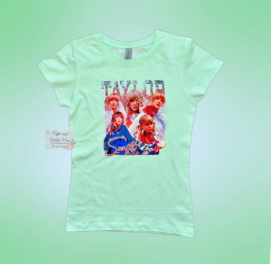 Taylor Mosaic Youth Medium Next Level Fitted Tee