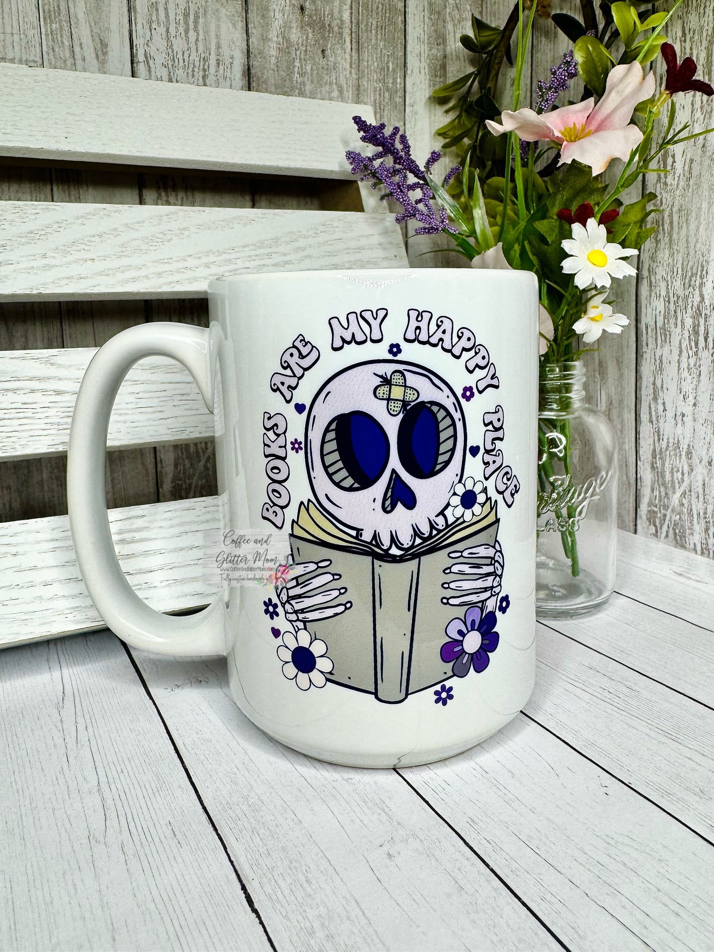 Books Are My Happy Place 15oz Ceramic Mug