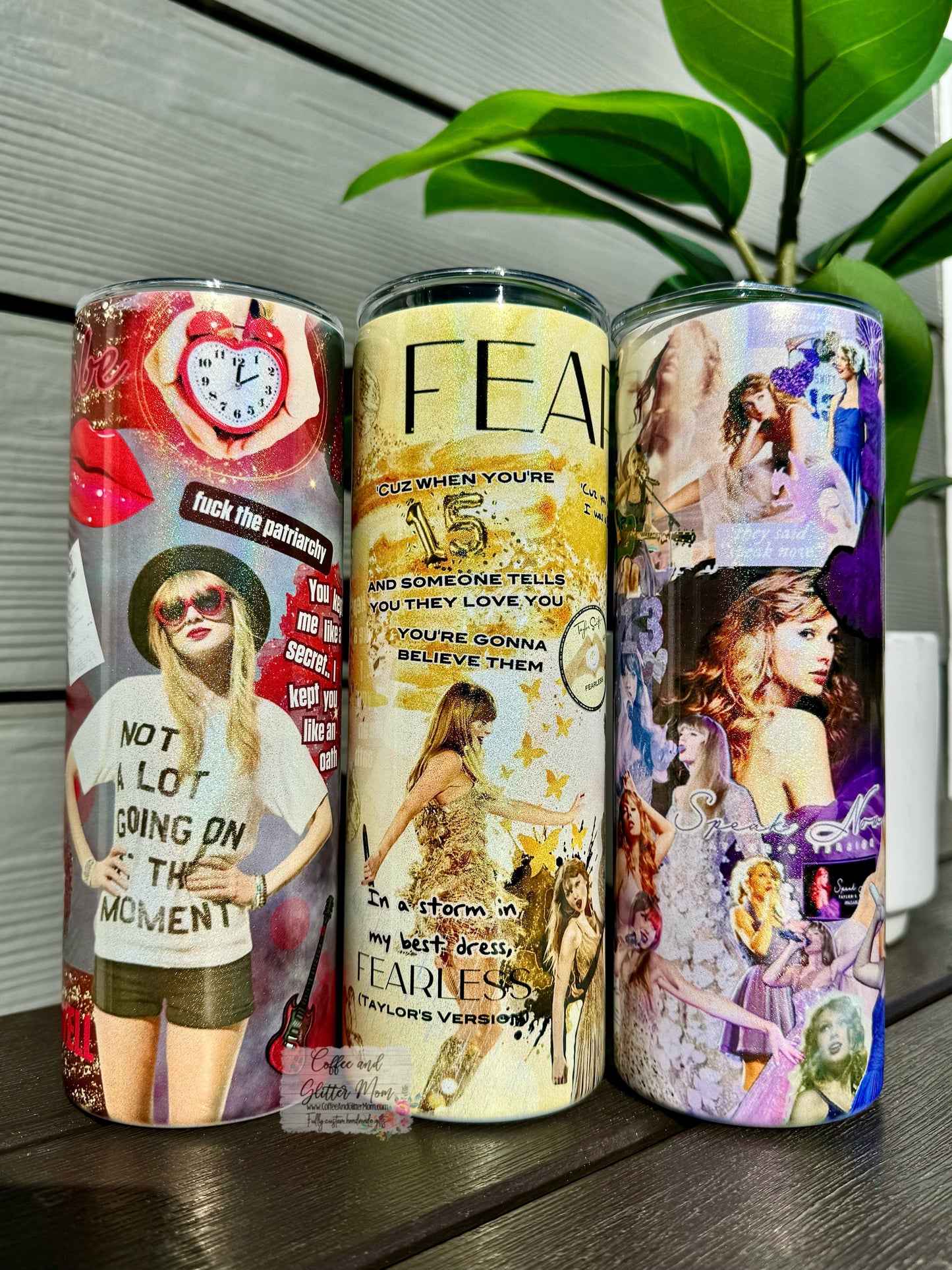 RTS Taylor's Music Eras 20oz Holographic Skinny Tumbler
