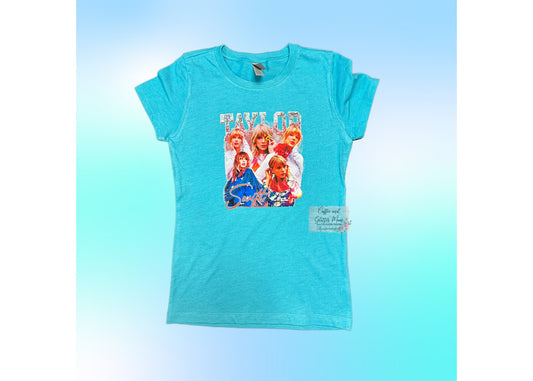 Taylor Mosaic Youth Large Next Level Fitted Tee