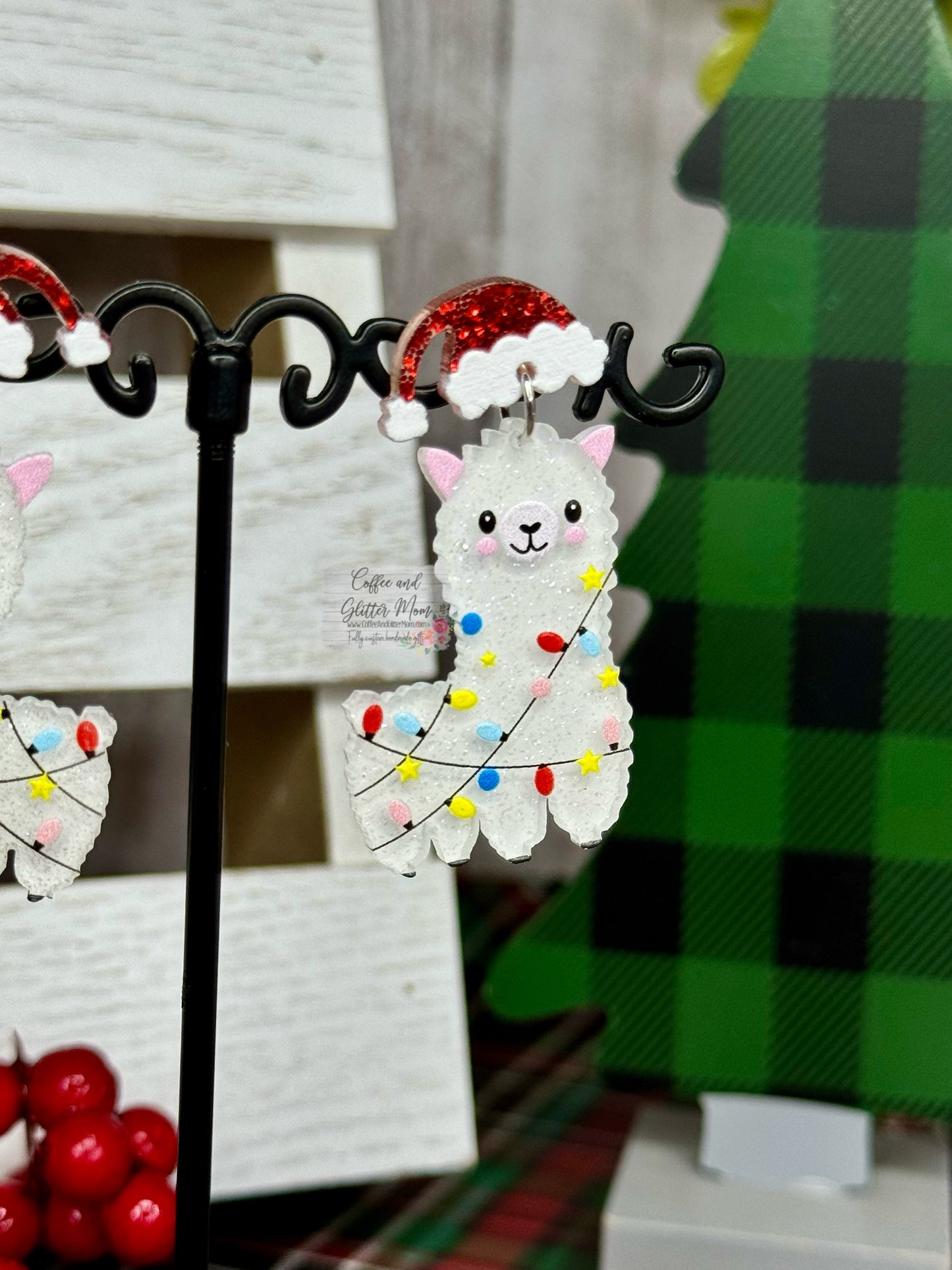 Christmas Llama Earrings