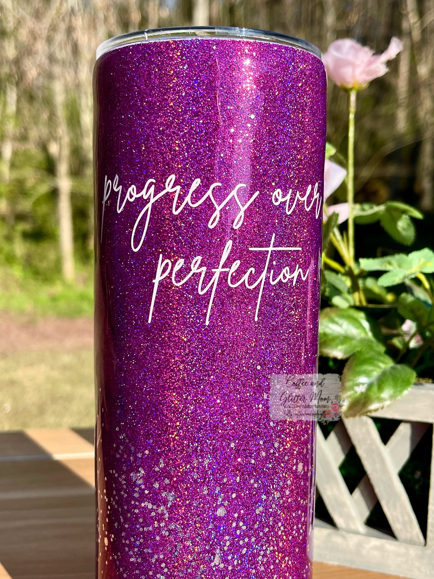 Just Breathe/Progress Over Perfection 20oz Skinny Tumbler