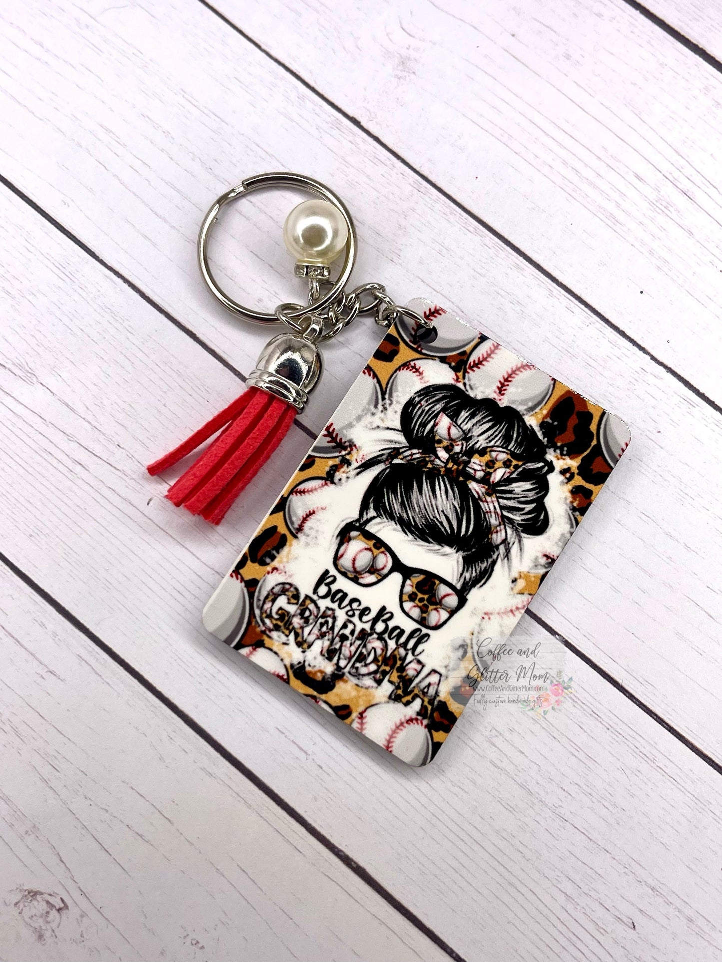 Baseball Grandma Keychain RTS