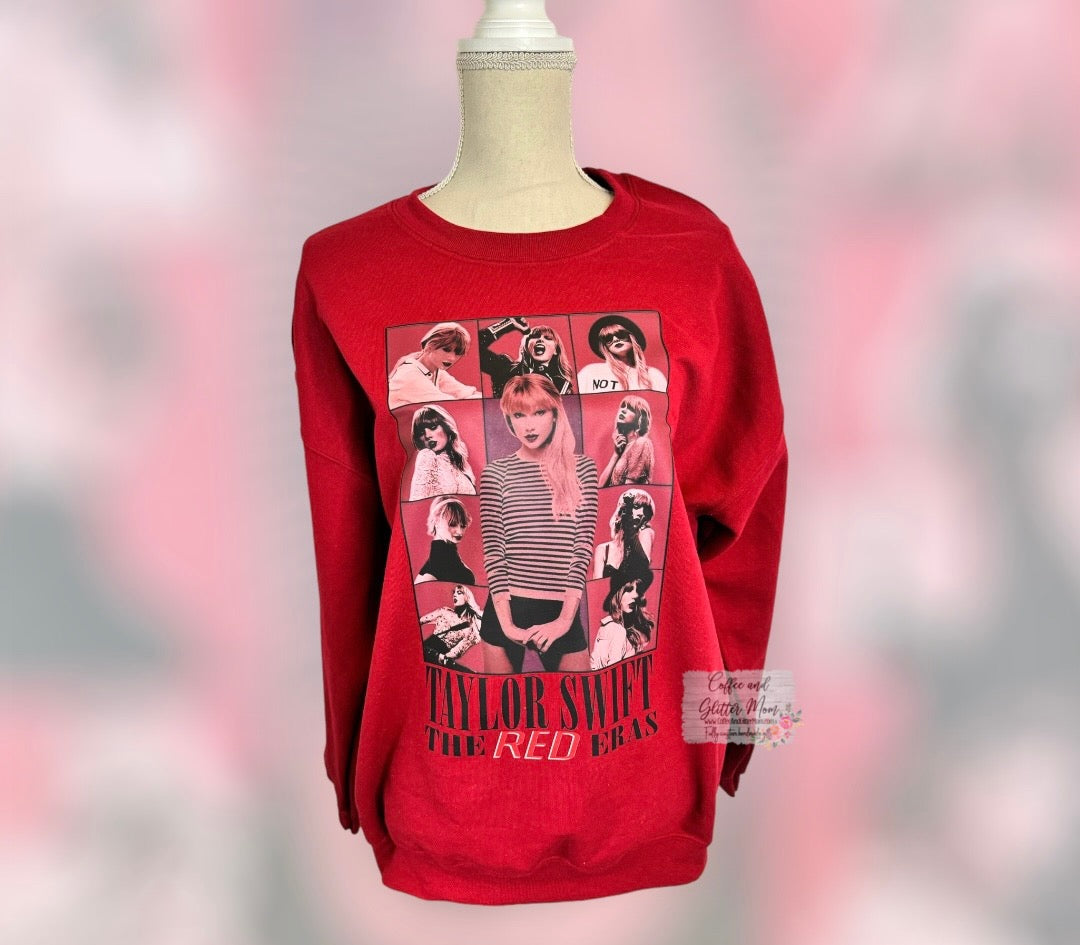 Taylor's Red Era Adult Large Sweatshirt