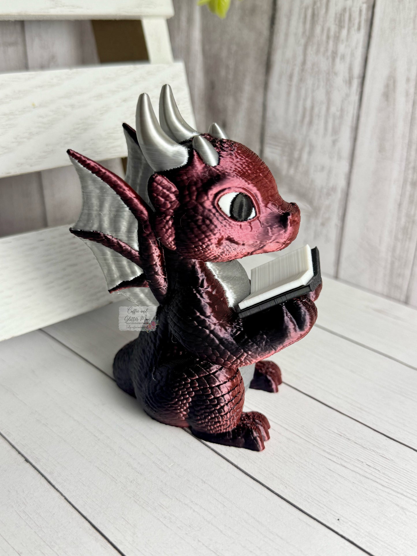 Reading Dragon Bookshelf Decor In Stock