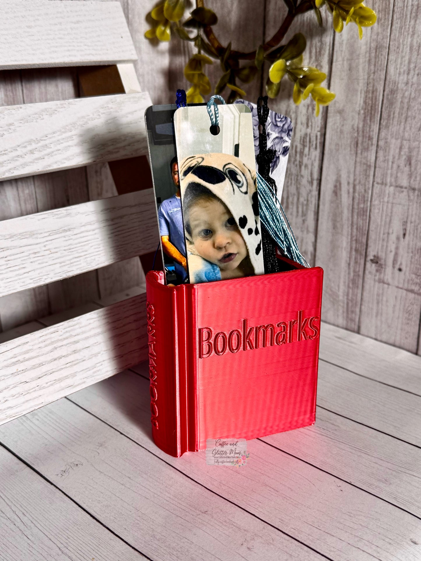 Solid Red Bookmark Holder