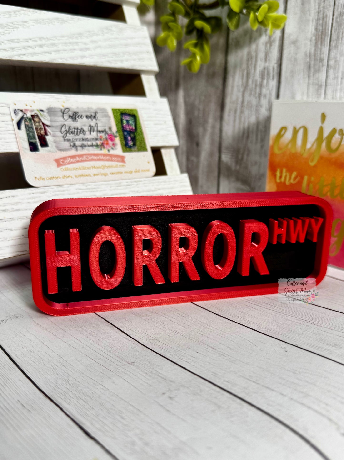 Horror HWY Bookshelf Display