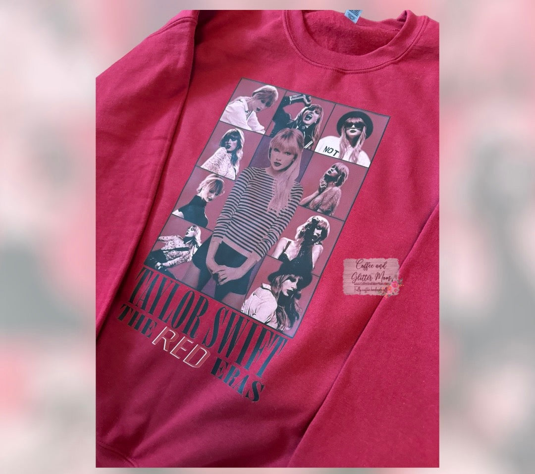 Taylor's Red Era Adult Large Sweatshirt