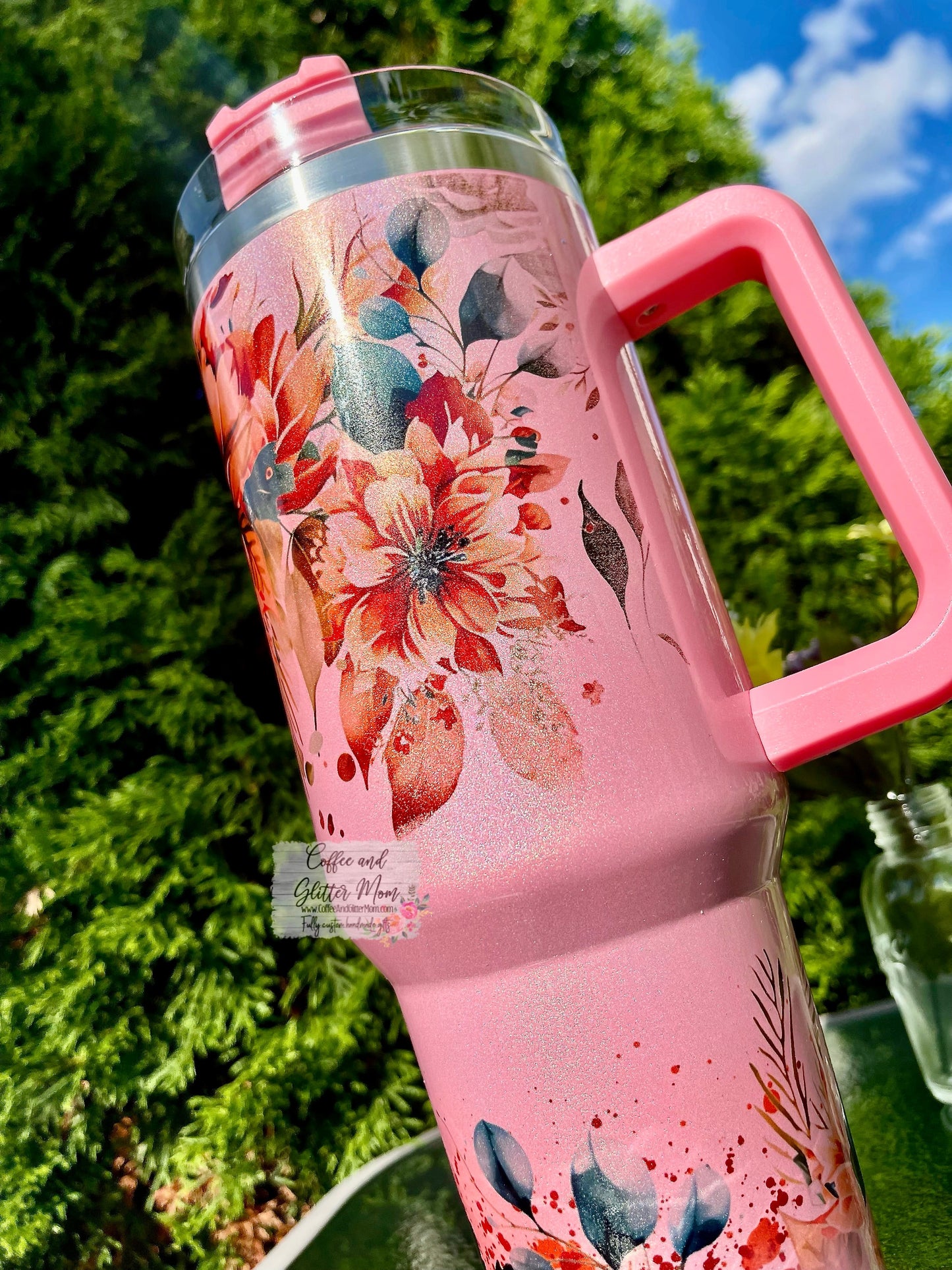 Last Night 40oz Stan Dupe Holographic Travel Tumbler