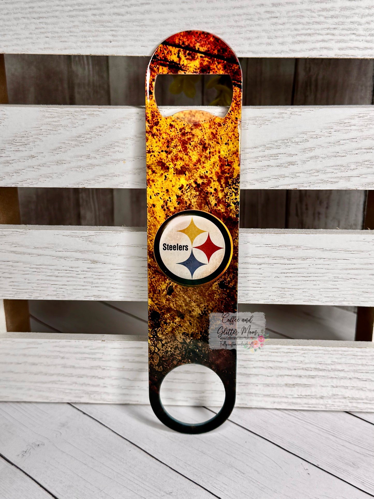 Steelers Football Bottle Opener