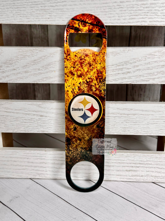 Steelers Football Bottle Opener