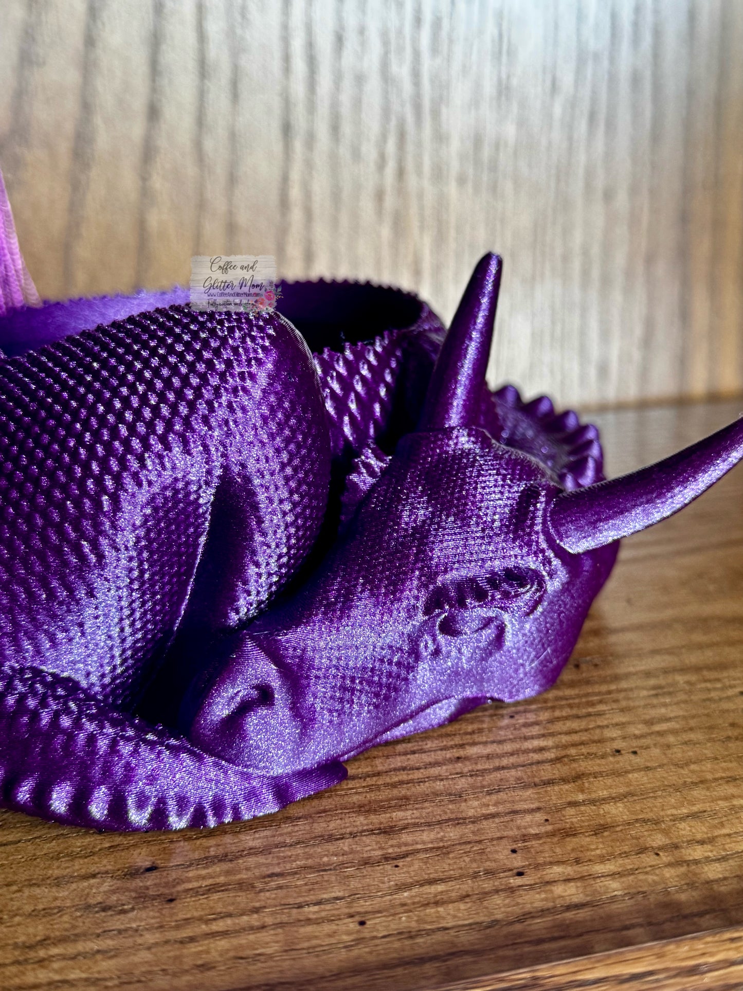 Purple Stone Dragon Bowl/Planter