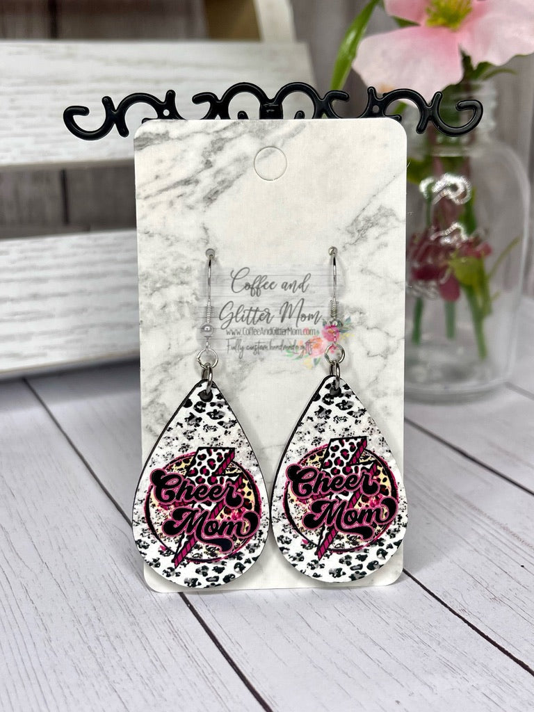 Cheer Mom Rocker Earrings RTS